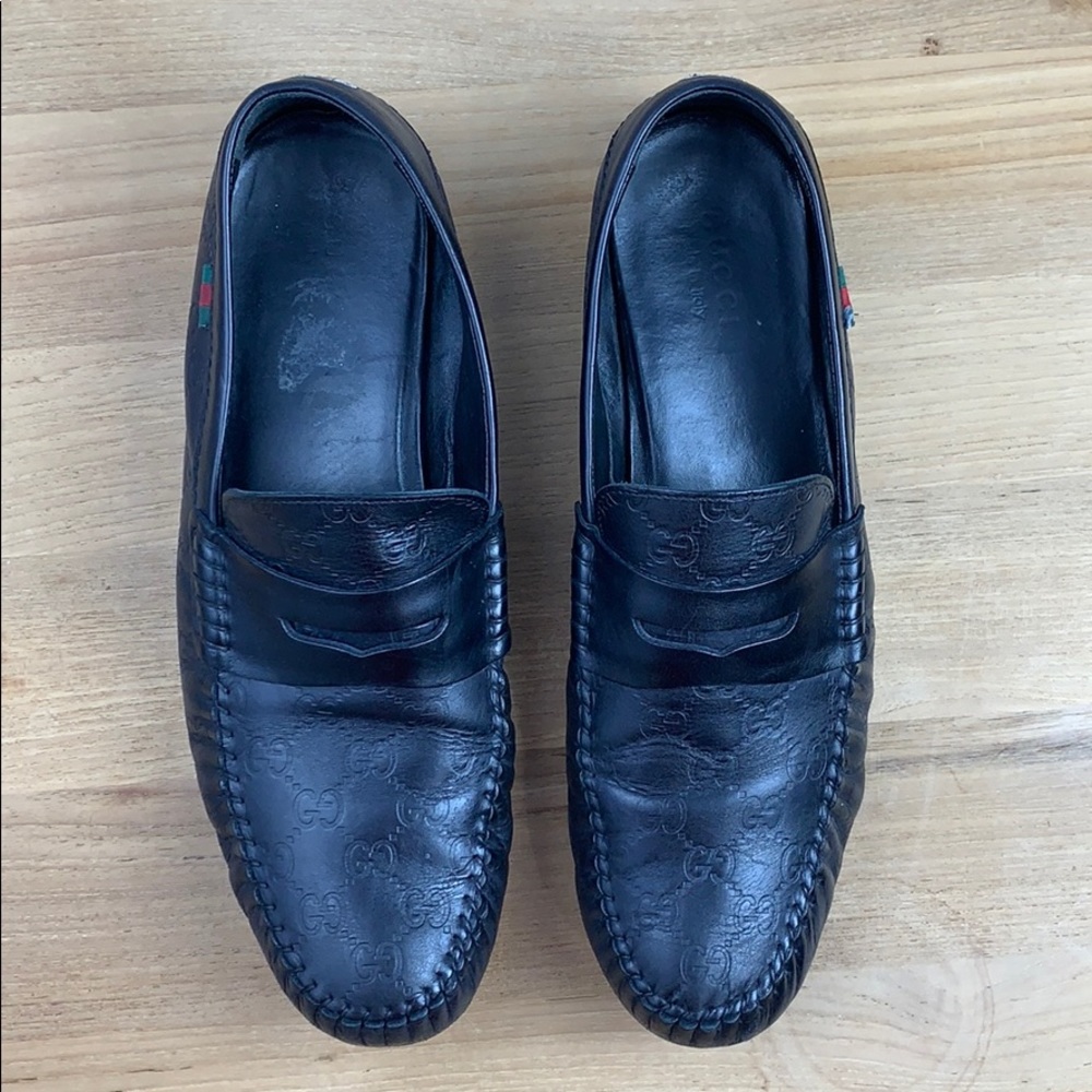 Gucci Guccissima Leather Loafers